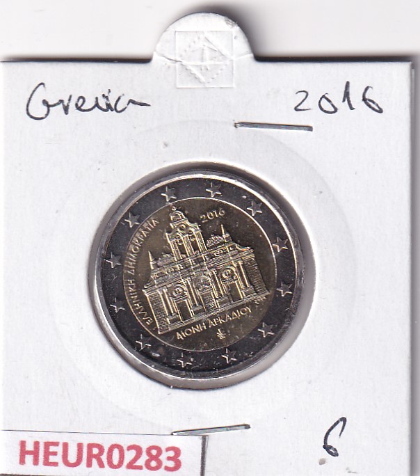 HEUR0283 HEUR0283 MONEDA GRECIA 2 EUROS 2016 (Monasterio de Arcadi) - Imagen 1