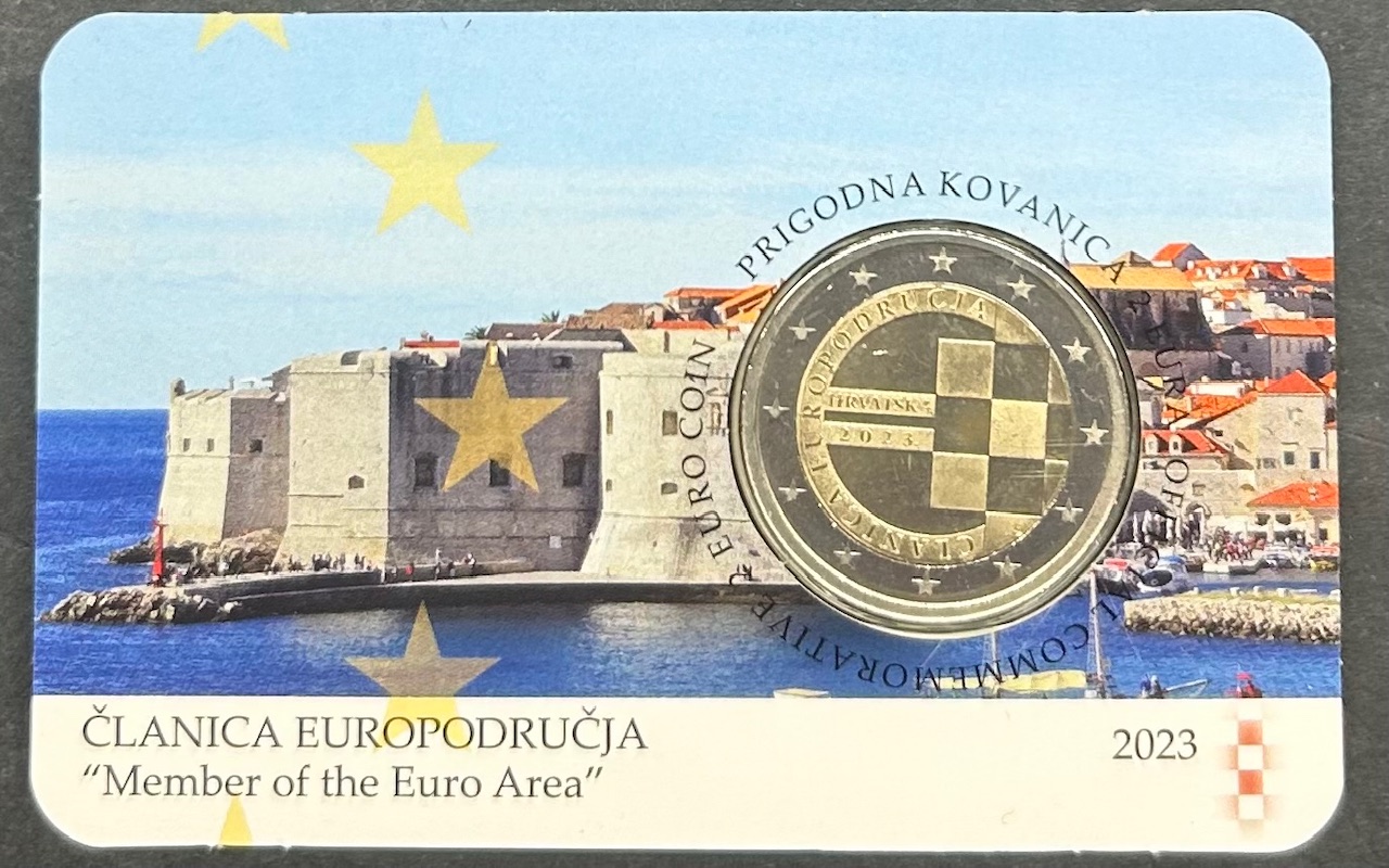 HEUR0527 HEUR0527 MONEDA CROACIA 2 EUROS 2023 COIN CARD - Imagen 1