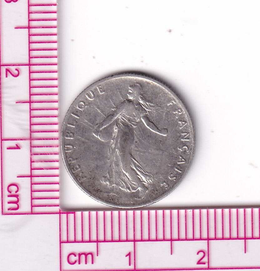 CR5126 CR5126 MONEDA FRANCIA 50 CÉNTIMOS 1908 III REPUBLICA PLATA - Imagen 1