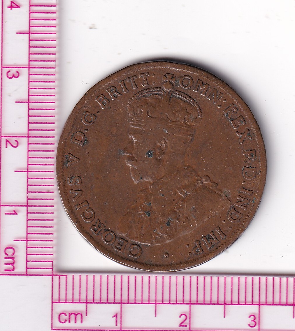 CR5130 CR5130 MONEDA AUSTRALIA 1 PENIQUE 1920 COBRE - Imagen 1