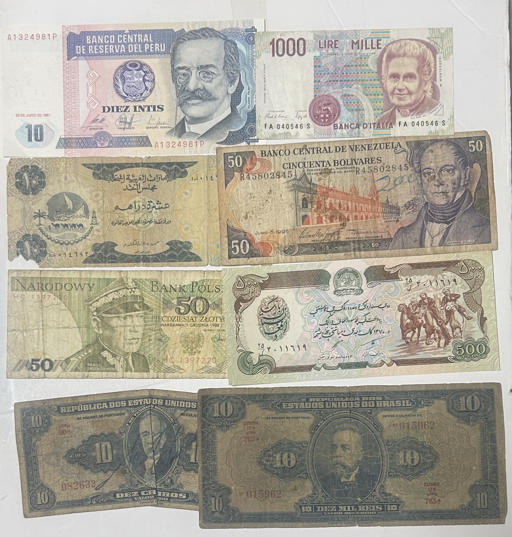 CRBL0681 CRBL0681 LOTE 8 BILLETES DIFERENTES - Imagen 1
