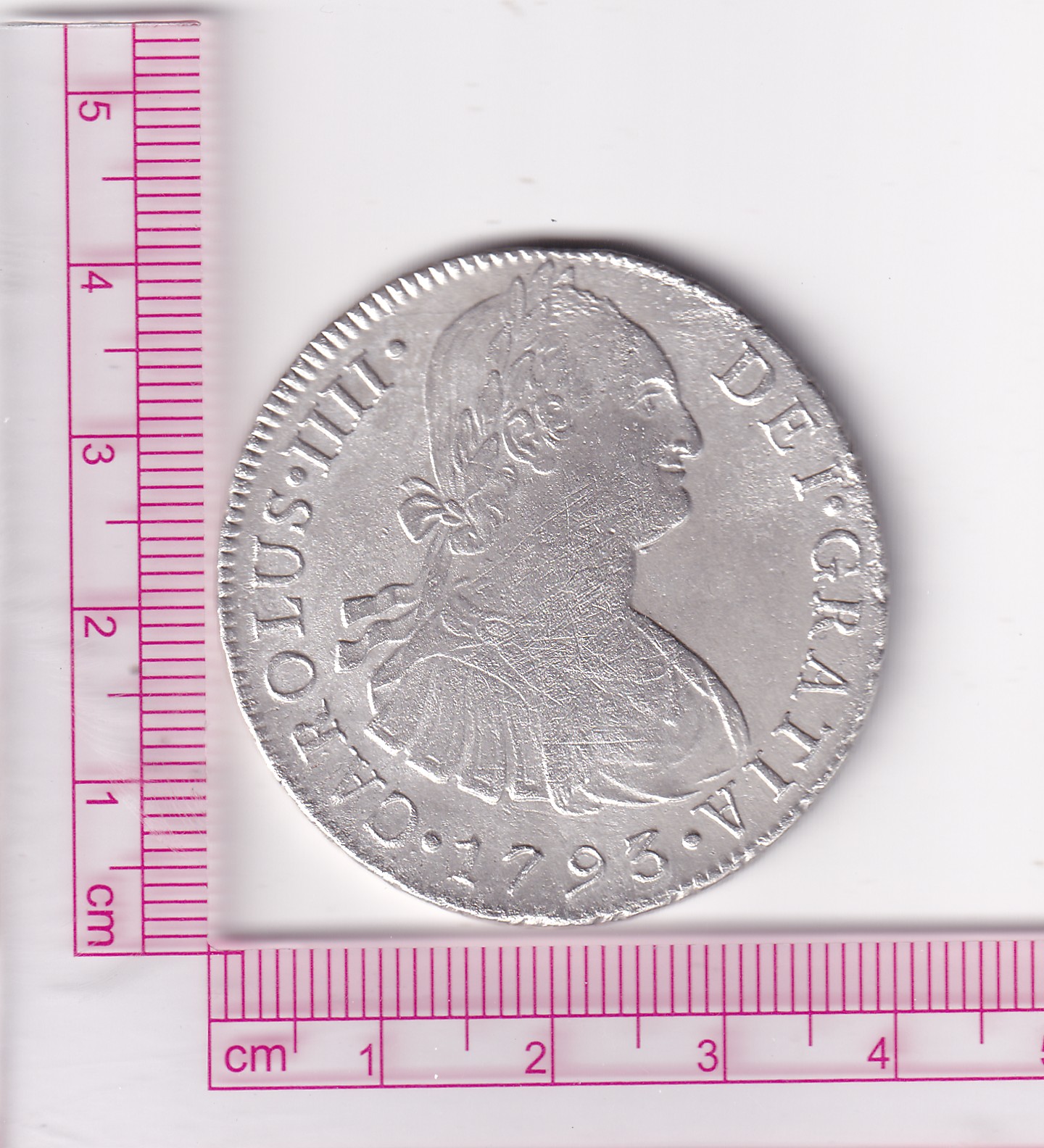 CRCAP344 CRCAP344 MONEDA ESPAÑA 8 REALES CARLOS IIII 1794 LIMA IJ MBC PLATA - Imagen 1