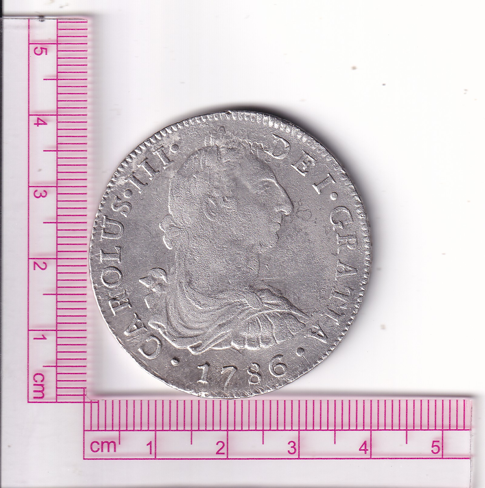 CRCAP349 CRCAP349 MONEDA ESPAÑA 8 REALES CARLOS III 1786 LIMA M.I. MBC PLATA - Imagen 1