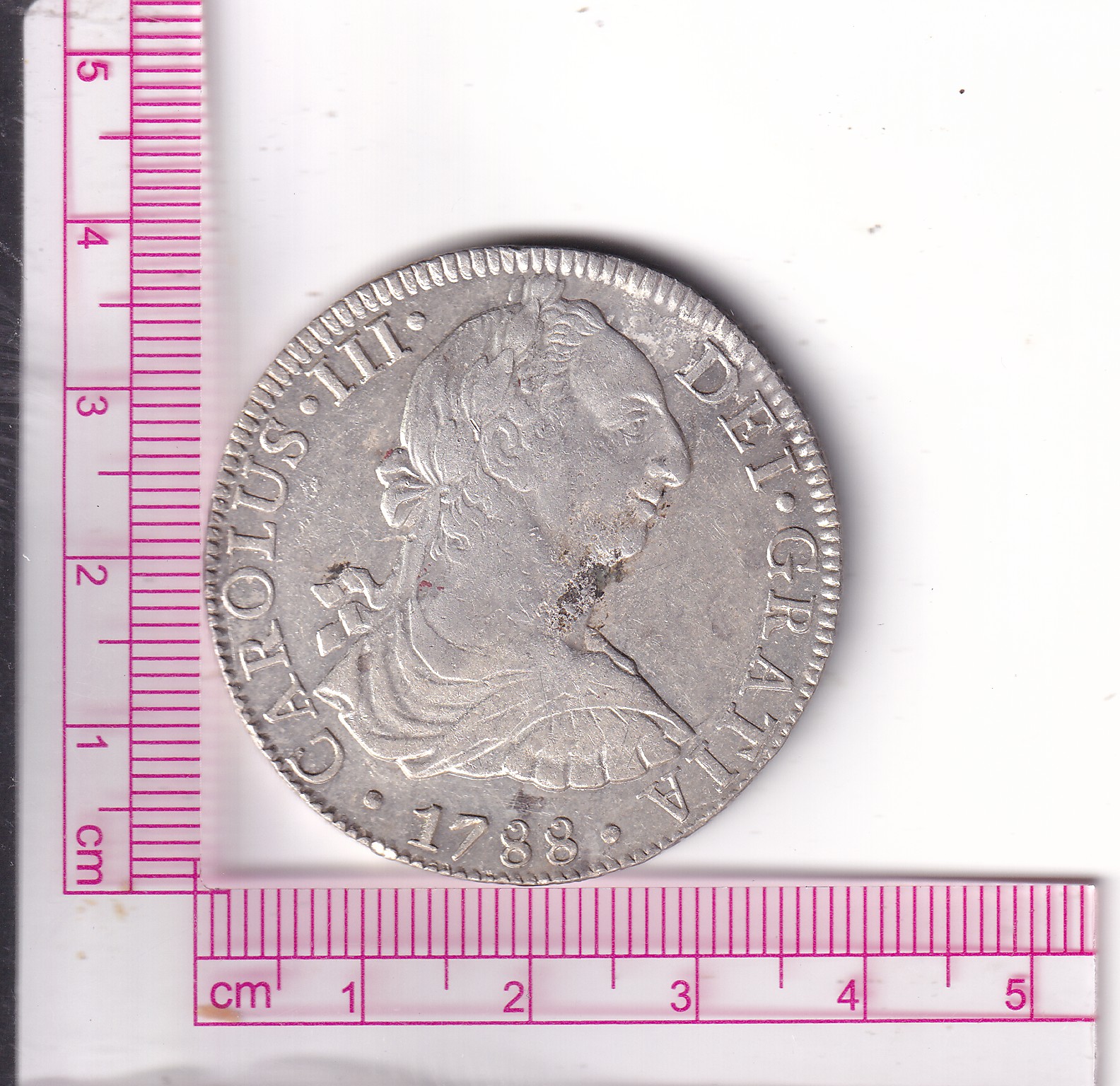 CRCAP357 CRCAP357 MONEDA ESPAÑA 8 REALES CARLOS III 1788 MÉXICO F.M MBC PLATA - Imagen 1
