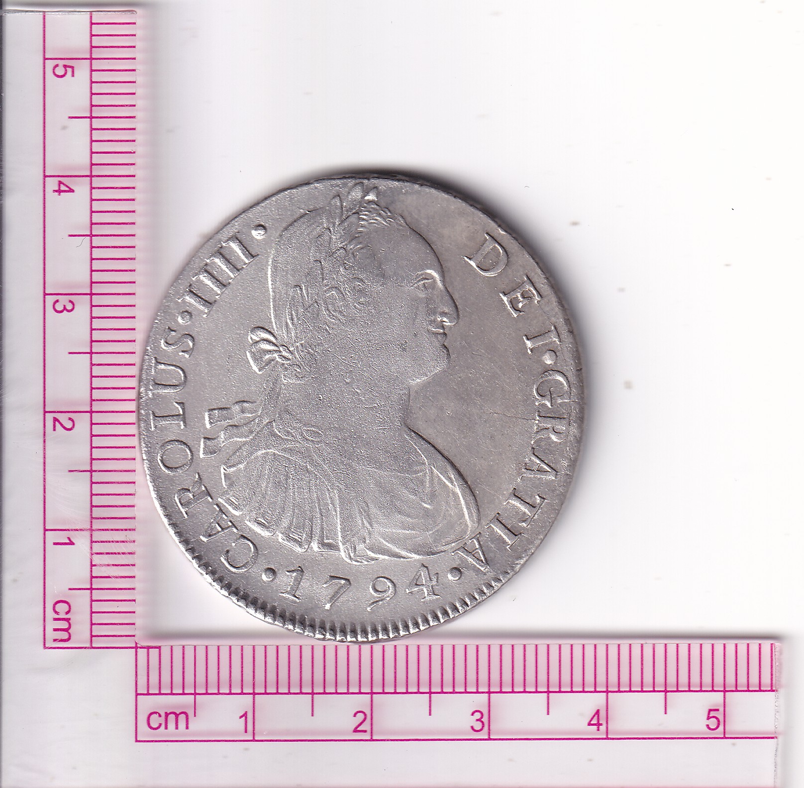 CRCAP361 CRCAP361 MONEDA ESPAÑA 8 REALES CARLOS IIII 1794 LIMA IJ MBC+ PLATA - Imagen 1