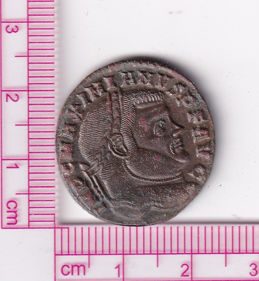CRE2430 CRE2430 MONEDA ROMANA NUMMUS MAXIMIANO ROMA Y TEMPLO 307 - Imagen 1