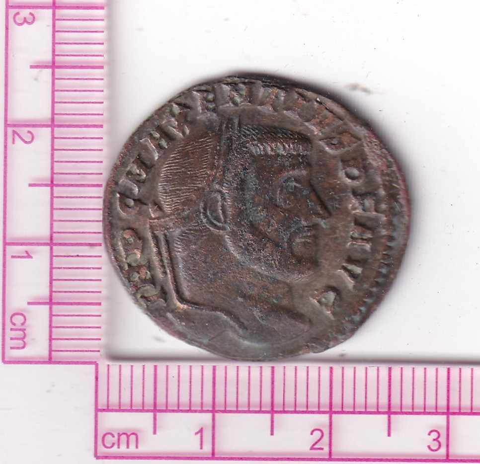 CRE2461 CRE2461 MONEDA ROMANA NUMMUS MAJENCIO ROMA Y TEMPLO 307-308 - Imagen 1
