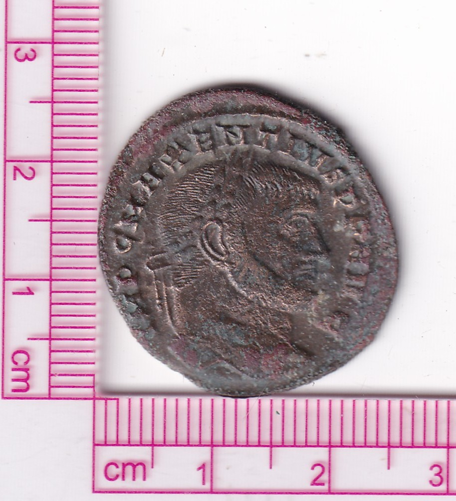 CRE2465 CRE2465 MONEDA ROMANA NUMMUS MAJENCIO ROMA Y TEMPLO 307-308 - Imagen 1