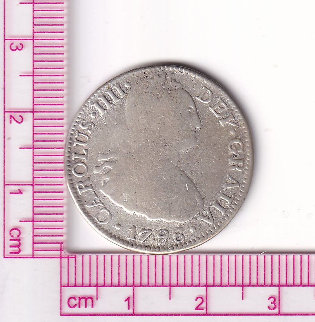 CRE7551 CRE7551 MONEDA ESPAÑA CARLOS IV 2 REALES 1798 MEXICO MF - Imagen 1