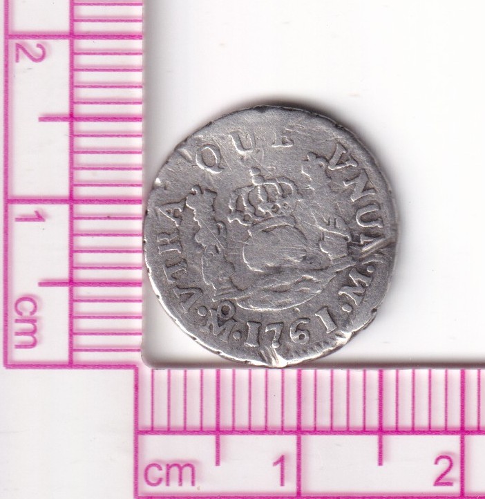 CRF1477_1 CRF1477 MONEDA ESPAÑA CARLOS III 1/2 REAL 1769 MEXICO PLATA ENSAYADOR DG - Imagen 1