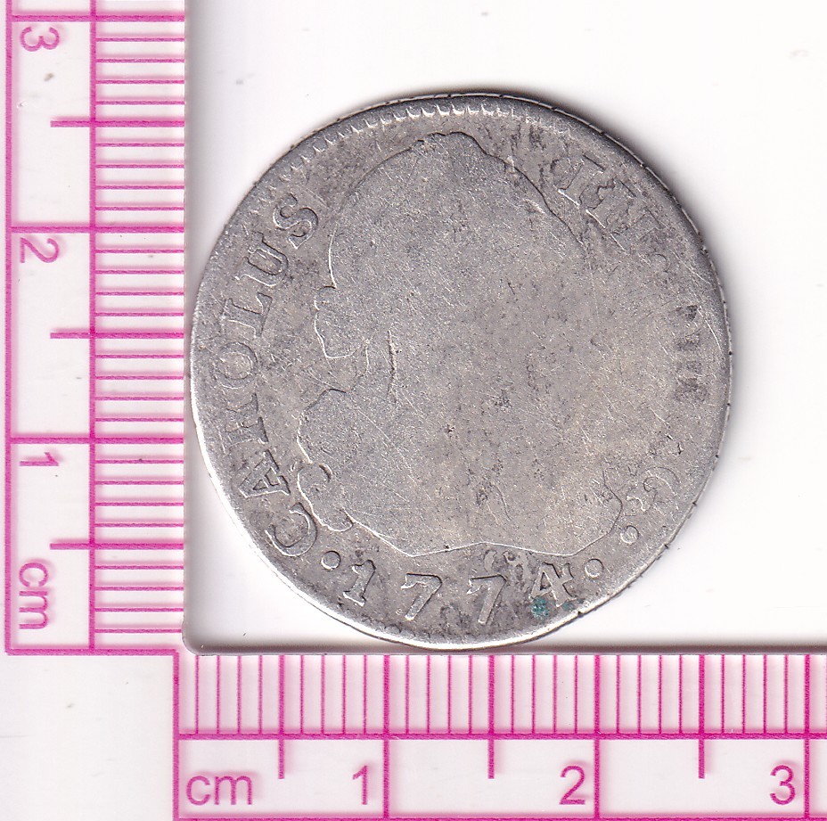 CRF1795 CRF1795 MONEDA ESPAÑA CARLOS III 2 REALES 1774 MADRID PJ - Imagen 1