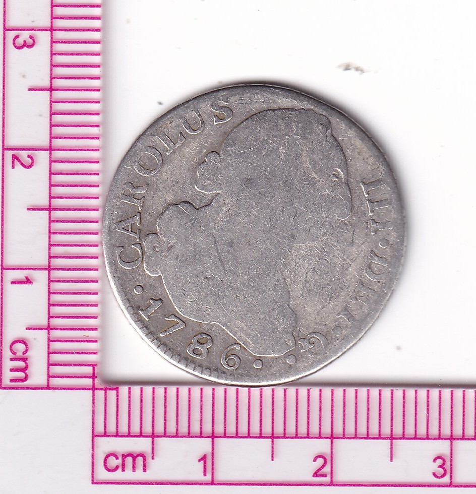 CRF1822 CRF1822 MONEDA ESPAÑA CARLOS III 2 REALES 1786 MADRID DV - Imagen 1