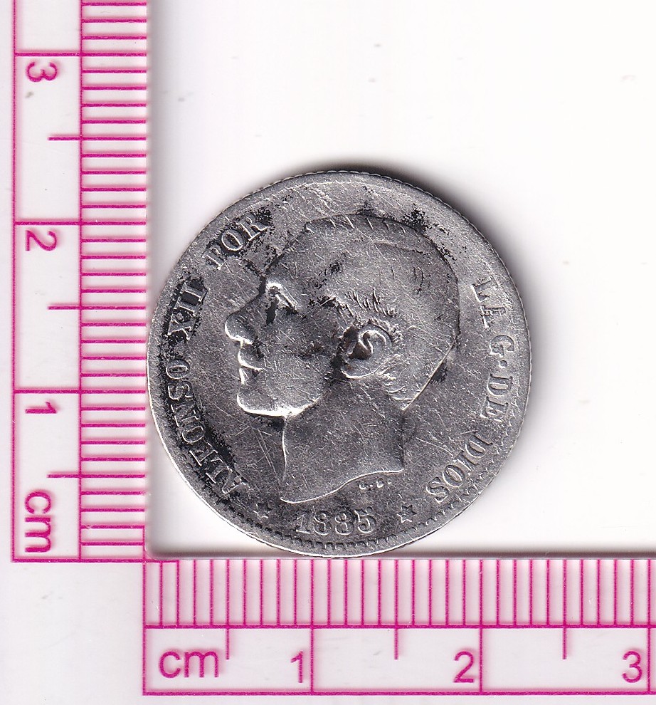 CRF1874 CRF1874 MONEDA ESPAÑA ALFONSO XII 1 PESETA 1885 MSM - Imagen 1