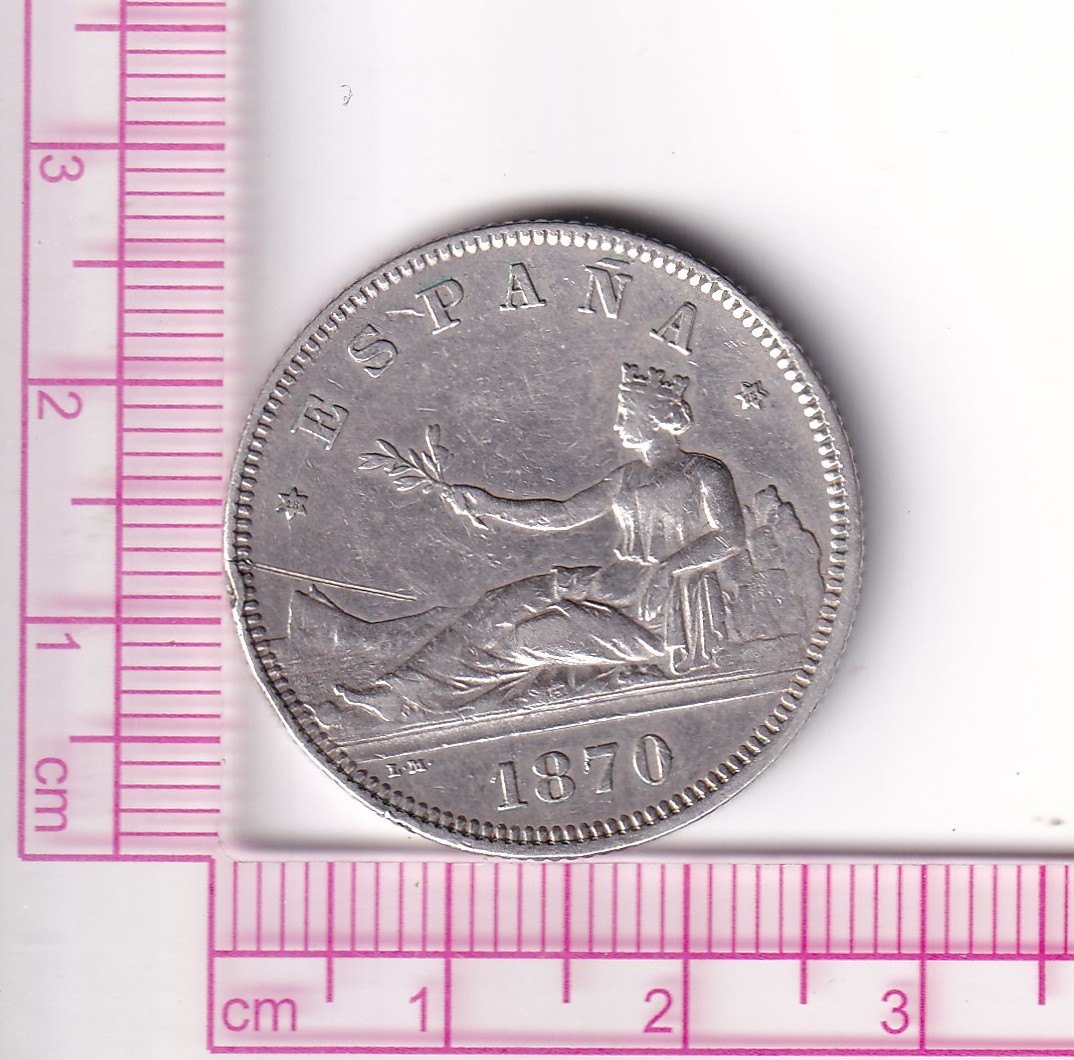 CRF1884 CRF1884 MONEDA ESPAÑA I REPÚBLICA 2 PESETAS 1870*18*73 DEM - Imagen 1