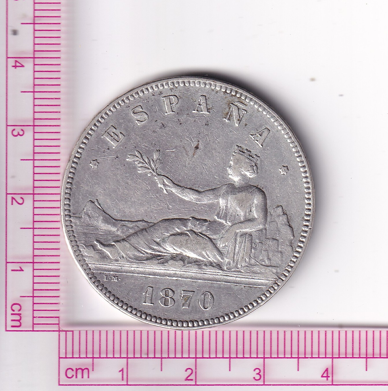 CRF1892 CRF1892 MONEDA ESPAÑA I REPÚBLICA 5 PESETAS 1870 *18*70 SNM - Imagen 1