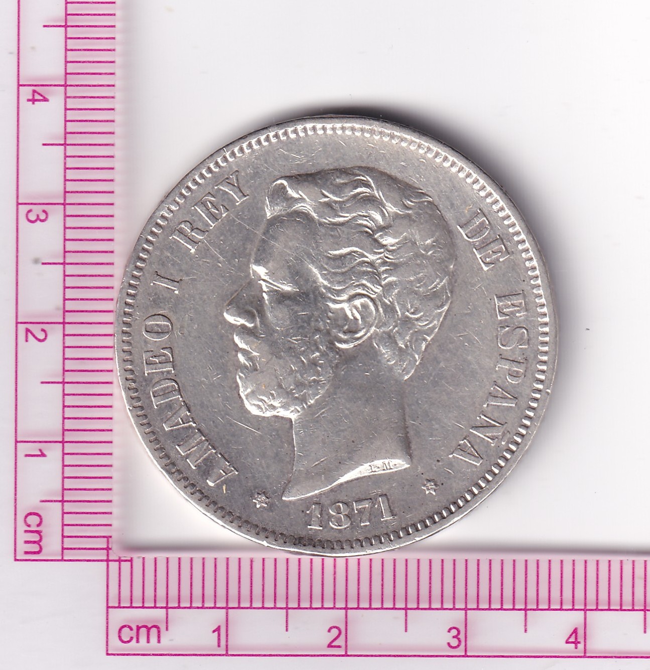 CRF1893 CRF1893 MONEDA ESPAÑA I REPÚBLICA 5 PESETAS 1870 *18*71 SDM - Imagen 1