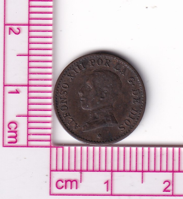 CRF1916 CRF1916 MONEDA ESPAÑA ALFONSO XIII 1 CENTIMO 1912 *2 PCV - Imagen 1