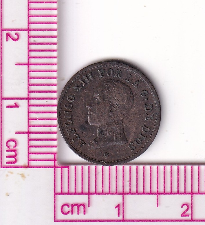 CRF1919 CRF1919 MONEDA ESPAÑA ALFONSO XIII 1 CENTIMO 1912 *2 PCV - Imagen 1