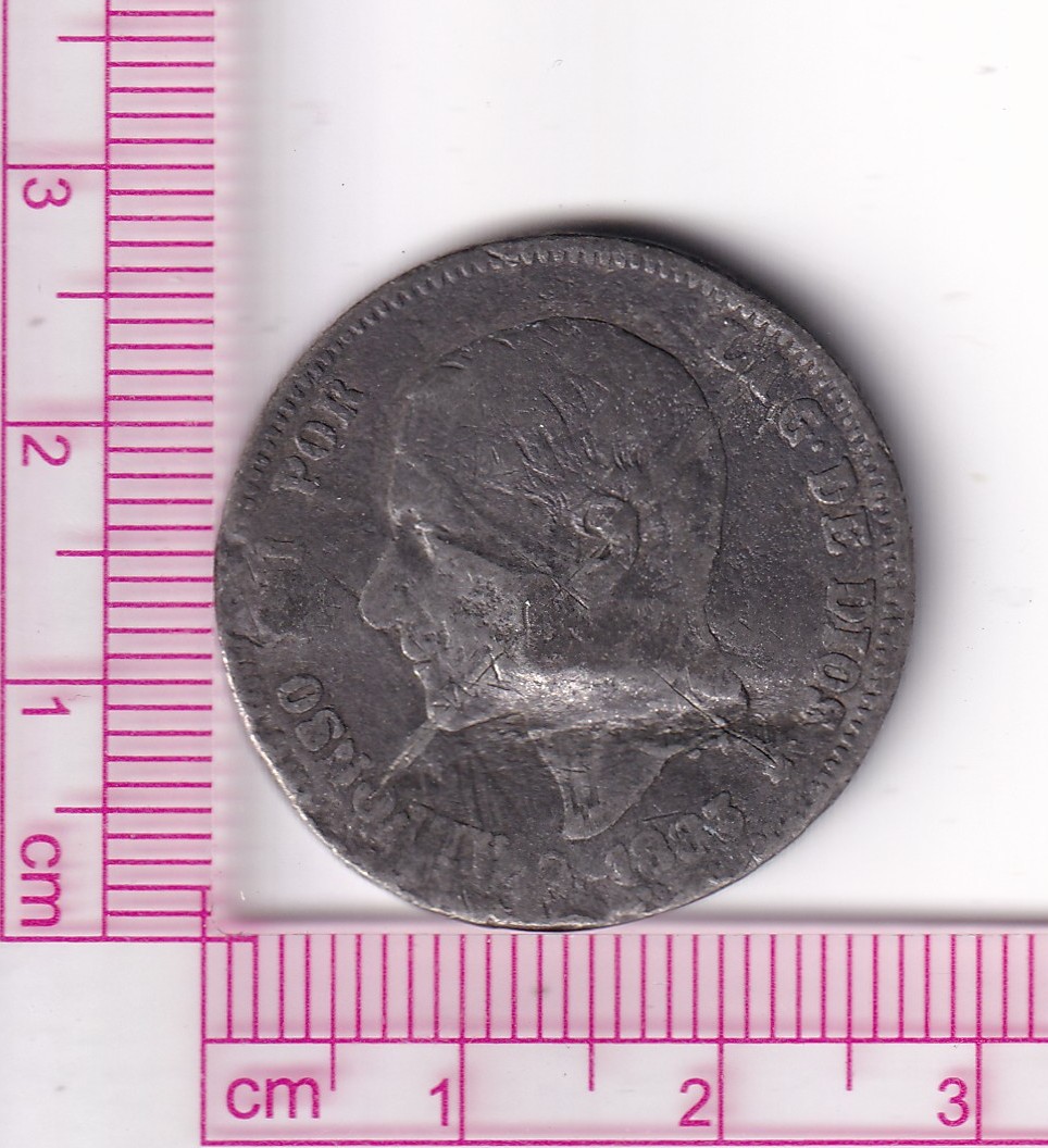 CRF2171 CRF2171 MONEDA ESPAÑA ALFONSO XII 2 PESETAS 1883 FALSA DE ÉPOCA - Imagen 1