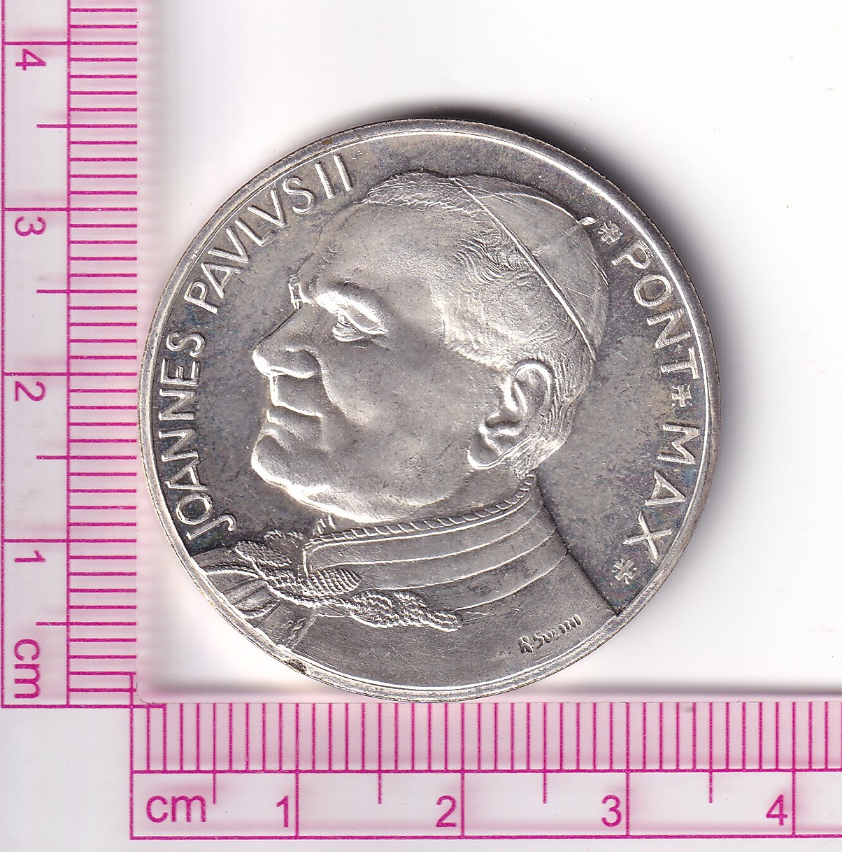 CRM0831 CRM0831 MEDALLA PAPA JUAN PABLO II PLATA 16,50 GRAMOS - Imagen 1