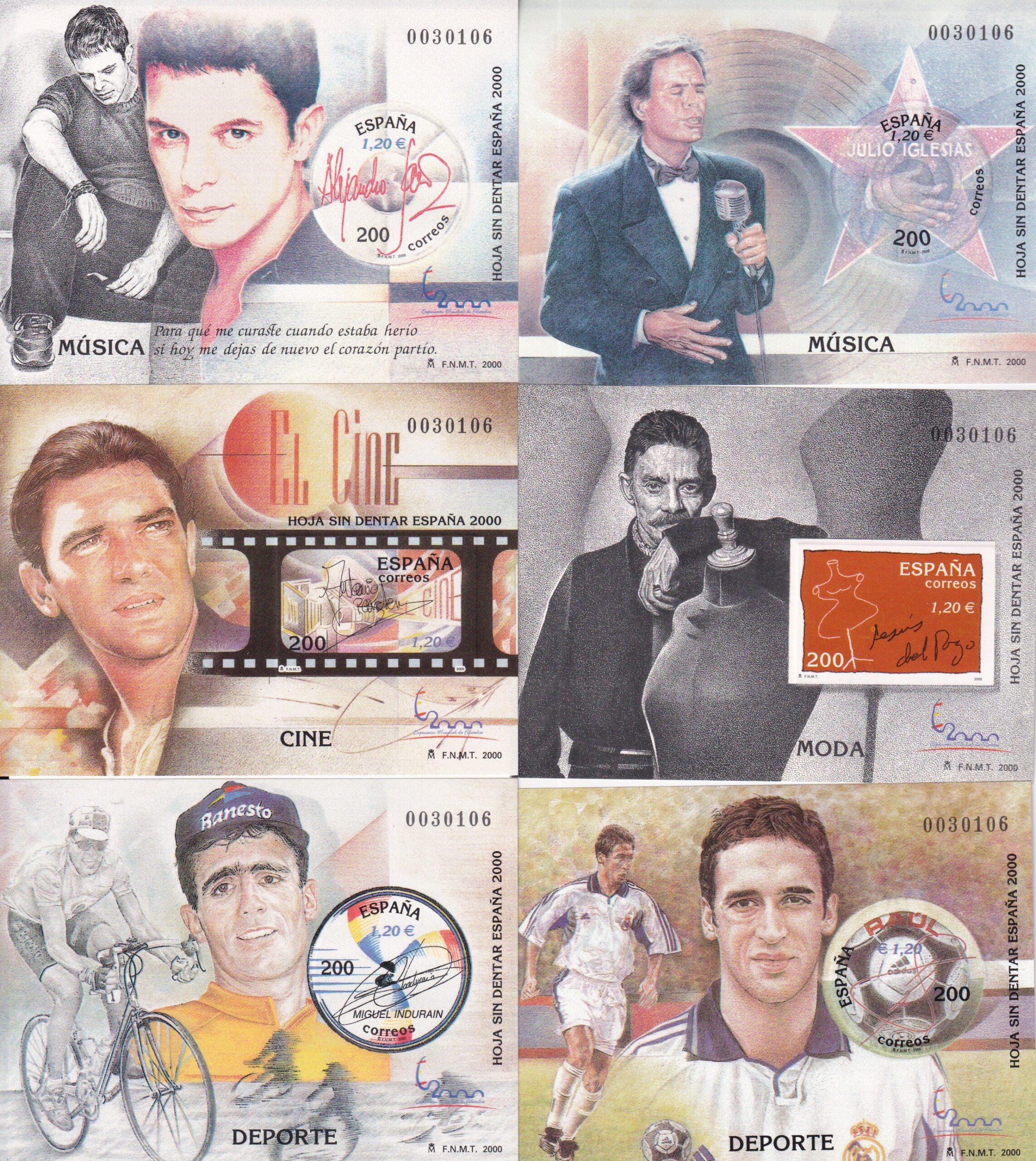 CRS1587-1.jpg CRS1587 ESPAÑA Nº 3756/66 SIN DENTAR. AÑO 2000. Sin estuches originales - Imagen 1