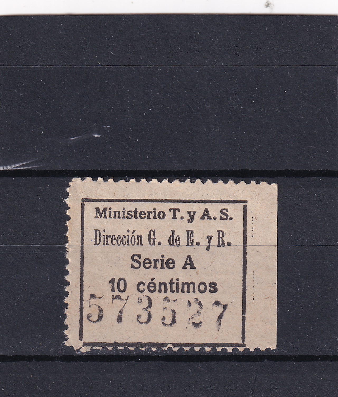 CRS1724 CRS1724 ESPAÑA. Etiqueta fiscal del Ministerio de Trabajo. Sin charnela - Imagen 1