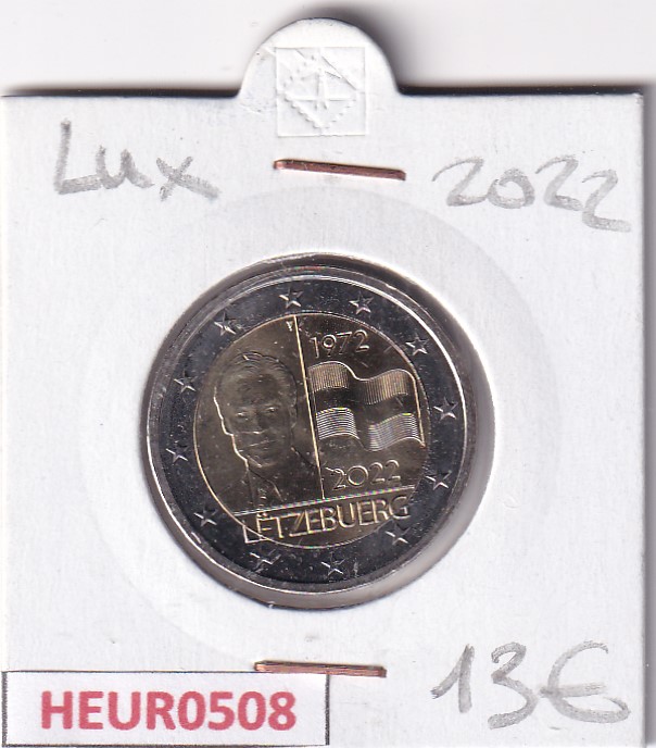 HEUR0508 HEUR0508 MONEDA LUXEMBURGO 2 EUROS 2022 (Bandera de Luxemburgo) - Imagen 1